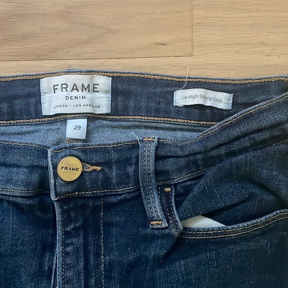Frame denim size 29 le high skinny crop - Picture 2 of 2